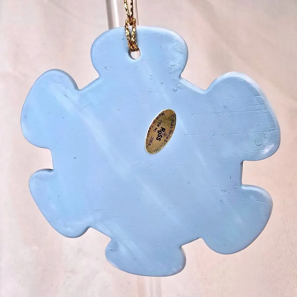 Vtg 80s Russ Berrie Christmas Keepsakes Someone Special Snowflake Ornament 2864